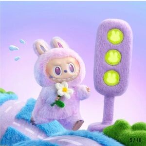 Pop Mart The Monsters Big Into Energy Luck Labubu Plush Pendant Keychain